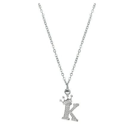 26 English Letters Full Pendant Necklace For Women Rhinestone Necklaces A Z 26 Alphabet Initial Necklaces For Teen Girls Jewelry Statement Necklace for Women Pendant Necklace Women Long Beaded