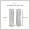 thumbnail image 5 of Exclusive Home Somers Light Filtering Grommet Top Curtain Panels, 54"x96", Grey, Set of 2, 5 of 7