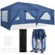 thumbnail image 3 of Gazebo 3x6 Carpa Pop-up Carpa Exterior Carpa para jardín de Servicio Pesado con 6 Paredes Laterales 210D Cubierta Impermeable, Impermeable,Blue esquí esquí Gafas de esquí, 3 of 3