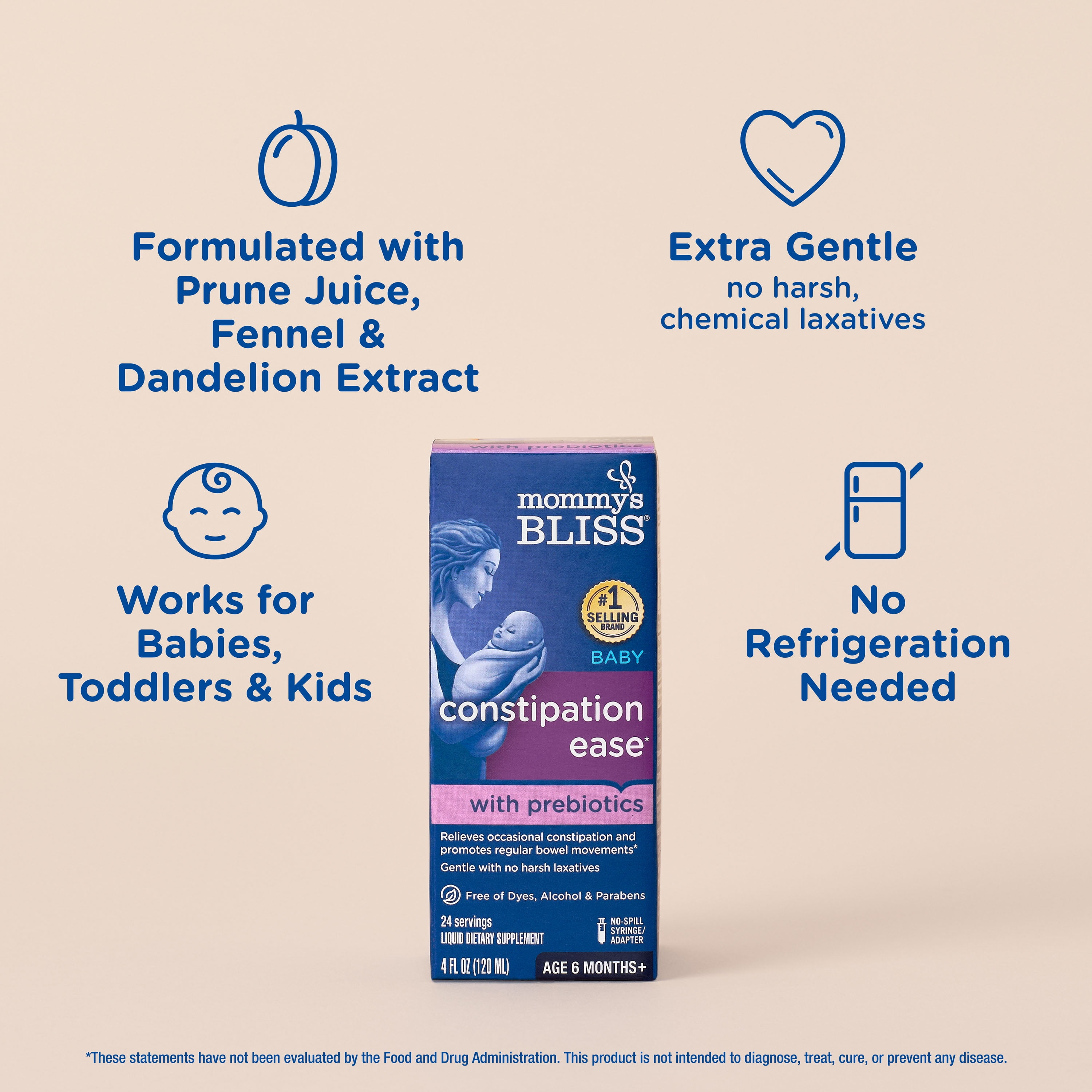 Mommy's Bliss Baby Constipation Ease, 4 fl oz