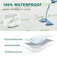 thumbnail image 3 of Canadian Linen Protège-Matelas en Bambou, Doux Absorbant Lavable Housse de Matelas Ajustée, Tissu de Literie Rafraîchissant en Viscose Doux Absorbant Respirant, Imperméable Silencieux Antidérapant Poche Profonde Protecteur, Simple, 3 of 8