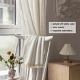 thumbnail image 4 of Boho Curtains - Embroidery Linen and Cotton 63 Inch Length 2 Pannels for Living Room, Cream Off White Light Filtering Farmhouse Curtains with Rod Pocket Draperies 52" W x 63" L, 4 of 18