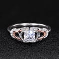 thumbnail image 3 of PERITANG Elegant Engagement Promise Ring For Women Gift for Wife Sparkling Dazzling AAA Zircon CZ Ring Perfect Present With Gift Packaging, 3 of 8