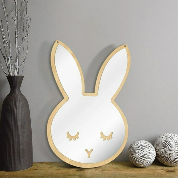 Sticker mural miroir acrylique,Miroir mural décoratif mignon,miroir de plinthe en bois pour l'accent et la décoration de la maison,PENDANE,Clear