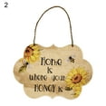 thumbnail image 2 of Dream Lifestyle Welcome Door Sign,Wooden Art Crafts Sunflower Hanging Sign Door Decor,Happy Bee Day Wall Hanging Pendant Plaque,for Garden Vintage Home Decor Housewarming Gift, 2 of 8