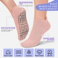 thumbnail image 3 of Non Slip Pilates Socks with Grips for Women, Grip Socks for Yoga Ballet Barefoot Workout Anti Skid Athletic Socks, 3 of 5