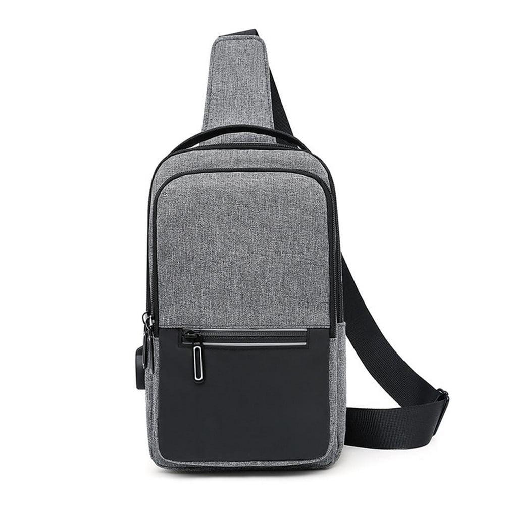 Small Sling Backpack Multipurpose Crossbody Chest Messenger Bag with Reflective Strip Waterproof Shoulder Bag for Travel Hiking