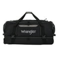 thumbnail image 6 of Wrangler Jumbo 36" Drop-Bottom Rolling Duffel with Telescopic Handle - Black, 6 of 11
