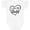AA-White, variant on Inktastic I Love My Daddy in Black Chalk Heart Boys or Girls Baby Bodysuit