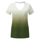 thumbnail image 3 of Fiudx Camisetas para Mujer Blusa de Manga Corta con Cuello En V para Mujer, Uniforme de Trabajo, Blusa con Bolsillo Sólido, 3 of 4