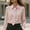 Pink, variant on MORTTIC Women's Classic Tie Solid Color Long Sleeve Shirt Lapel Collar Blouse Casual Top for Office Daily White，S