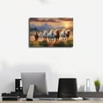 thumbnail image 2 of Seven Lucky Running Wild Horses Wall Art Animal Poster 1 Canvas Poster Wall Art Decor Print Picture Paintings for Living Room Bedroom Decoration, 2 of 7