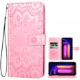thumbnail image 1 of Étui pour LG V60, Cuir PU avec Support et 3 Emplacements pour Cartes Portefeuille à Rabat (Or Rose), 1 of 5