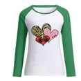 thumbnail image 4 of RKSTN Chandail en Molleton de la Saint-Valentin pour Femmes Mode Imprimé Lettre et Cœur Chandail en Molleton Manches Longues Col Rond Tops, 4 of 4