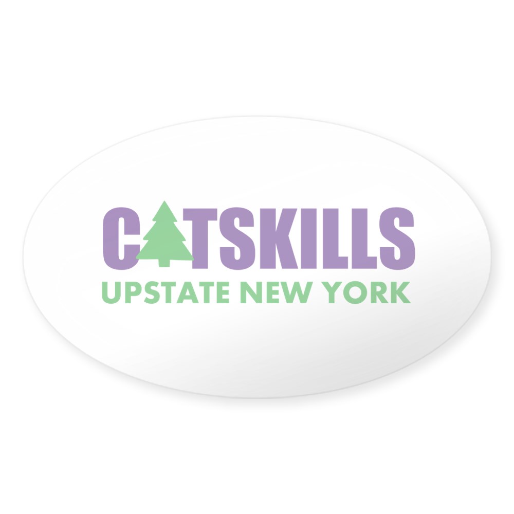 CafePress CATSKILLS UPSTATE NEW YORK Sticker (Oval)