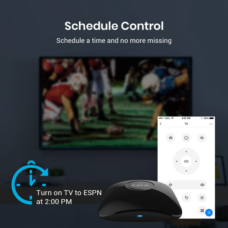 Remote Control Appbroadlink Rm4 Mini Smart Remote - Universal Ac & Tv  Control With Wi-fi & Alexa