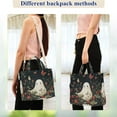 thumbnail image 4 of FORMRS Womens Corduroy Tote Bag Crossbody Shoulder Handbag with Pocket, Happy Ghost, 4 of 7