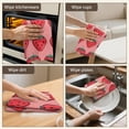 thumbnail image 5 of 4 Pcs Funny Kitchen Towels,Red Strawberry Plants Fruit Pink Pattern Microfiber Dish Towels,Kitchen Tea Towels,Kitchen Towel Set (18" X 26"), 5 of 7