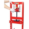 thumbnail image 3 of Hydraulic 6 Ton H-Frame Garage Floor Adjustable Shop Press with Plates, 6T,red, 3 of 12