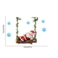 thumbnail image 3 of TanSiDing 2pcs 3D Christmas Window Stickers Static Cling Reusable Holiday Decorations Frosted Snowflake Tree Santa Claus for Glass Door Wall Party Home Festive Atmosphere, 3 of 6