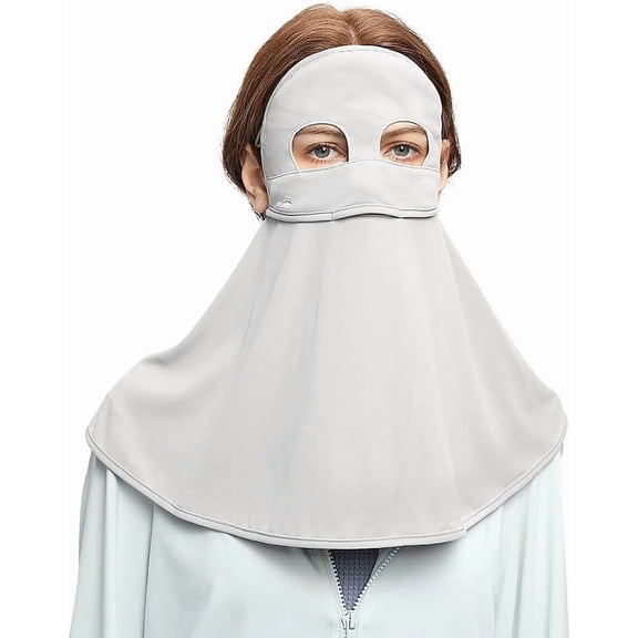 PTSPLLMY Women Anti UV Full Face Cover UPF 50 Sun Protection Face Mask Breathable Sunscreen Sports Face Covering SLF5M046T