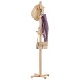 thumbnail image 2 of Coat Rack, Oxkers Coat Rack Stand Wood, Super Easy Assembly, Free Standing Coat Rack with 3 Tiers, 12 Hooks and 4 Stable Feet, Coat Hanger Stand for Home Office Hall Entryway, 2 of 14