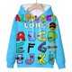 thumbnail image 3 of Sudadera con capucha y estampado de alfabeto de dibujos animados, estilo Harajuku, de manga larga, para niños y niñas, ropa informal para otoño, 3 of 5