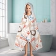thumbnail image 6 of Baseball Game Pattern Hooded Bath Towel，60"x35" for Ages 3 To 12 Kids, Quick Dry Lightweight Soft Microfiber Hood Beach Towel Cover Up for Kids, 6 of 7