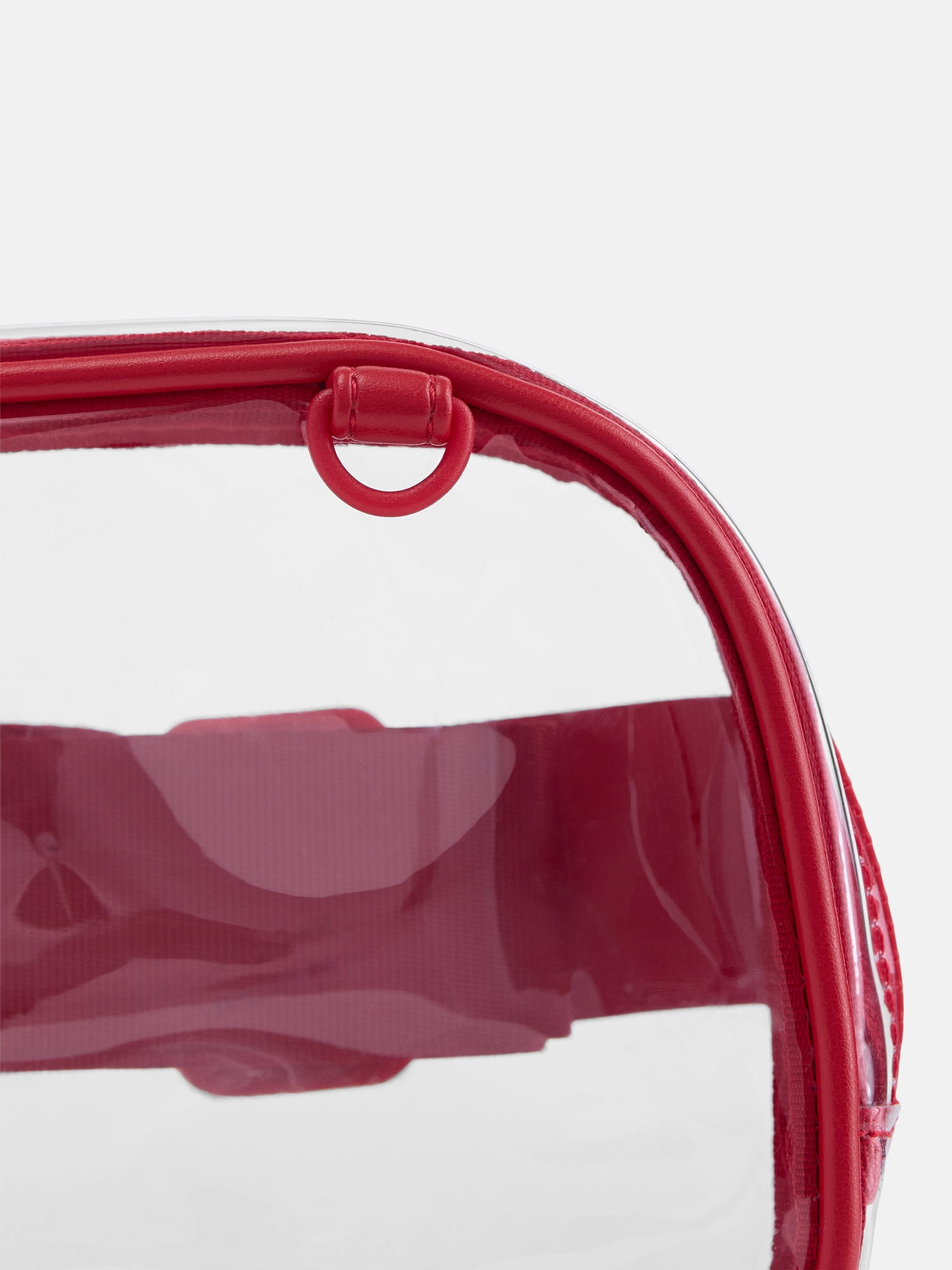 No Boundaries Women's Game Day Clear Fanny Pack, Red