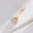 Pink Gold, variant on 1PC Navel Ring Clawed Stainless Steel Belly Button Ring Clear Body Piercing -Black Silver