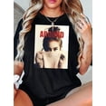thumbnail image 1 of Camiseta de mujer Ropa de verano básicaCreative English Girl Pattern Printed Women'S Fashion Trendy Round Neck Short Sleeve, Simple Casual Sports T-Shirt, Comfortable Summer Top for Holidays.Father', 1 of 5