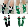 thumbnail image 2 of Aellinatey Cute Funny Frogs Calf Socks for Women Novelty Cartoon Middle Tube Socks Gift, 2 of 15
