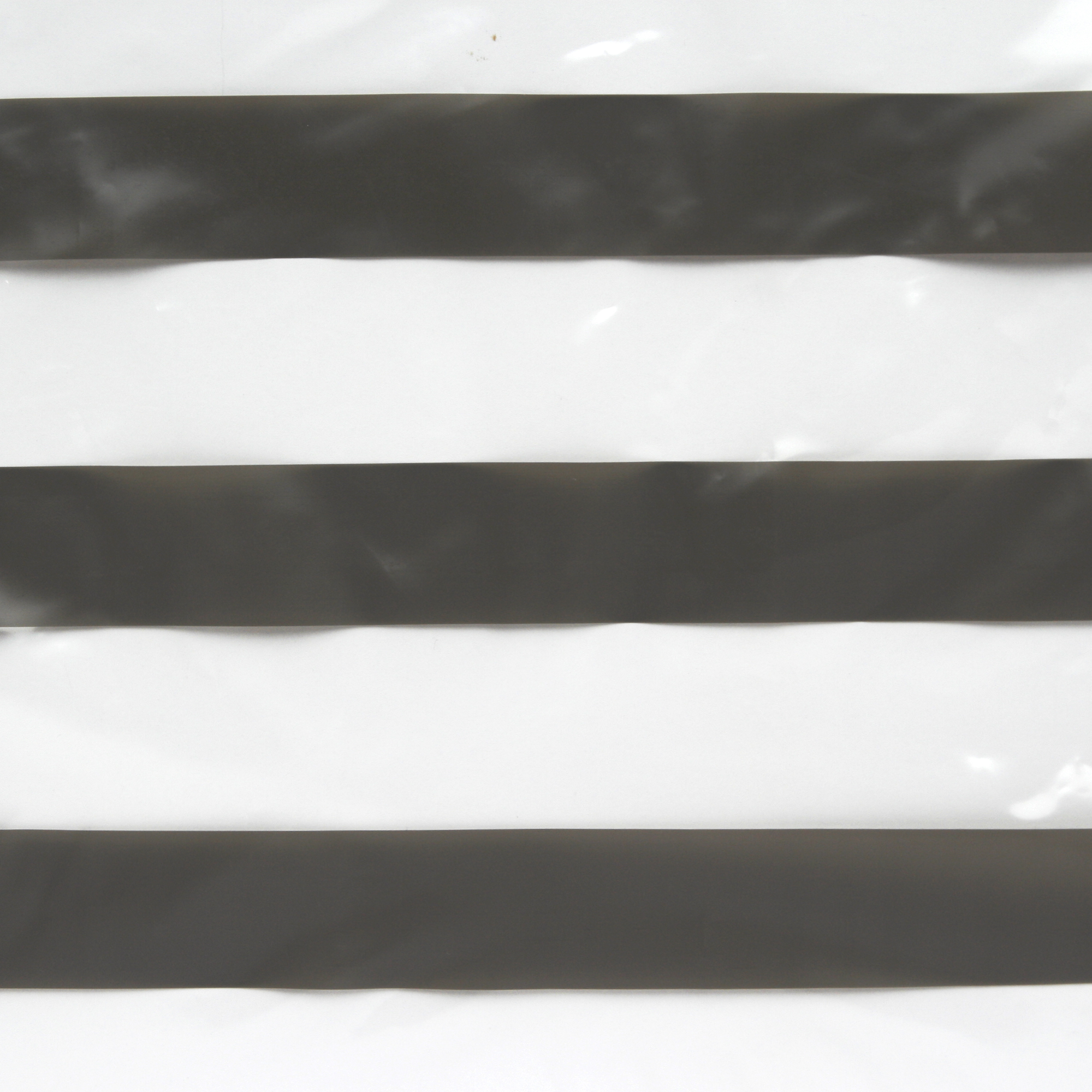 Mainstays Luisa Printed Stripe, 72" x 70" Lightweight PEVA Shower Curtain Gray (13 Pieces) - image 4 of 5