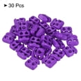 thumbnail image 3 of Cord Locks, Oval Spring Toggle Stopper for Drawstring Bag Shoelaces, Purple 30 Pack, 3 of 5