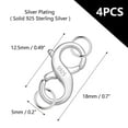 thumbnail image 3 of Alexcraft Lobster Clasp - 4Pcs Jewelry Clasp Double Opening Lobster Clasp with Jump Rings - Necklace Shortener 925 Sterling Silver Jewelry Making Supplies Clasp Repair Kit, 3 of 6