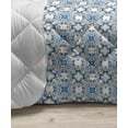 thumbnail image 3 of Ethnic Down Alternative Comforter, Moroccan Mosaic Tile Pattern Abstract Middle Eastern Motifs Work of Art, Microfiber Quilt for All Season, 5 Sizes, Turquoise, by Ambesonne, 3 of 3