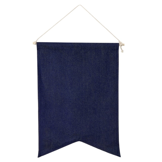 Uxcell Enamel Pin Display Banner 13" Length Canvas Pin Banner Blue