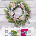 thumbnail image 1 of Xihbxyly Corona de Pascua, Decoración de Conejo Primaveral, Detalles de Flores Artificiales, Decoración de Jardín Al Aire Libre, Decoración Festiva para El Hogar, Versátil Adorno de Pared, Tamaño 50, 1 of 7