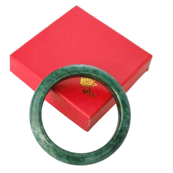 Original Onyx Natural Marble Handmade Jadeite Color Bracelet/Bangles - Elegant Stone Jewelry for Women Jade Color Bracelets