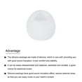 thumbnail image 4 of Uxcell Replacement Silicone Ear Tips Earbuds Bud Earbuds Tips White Middle, 4 of 5