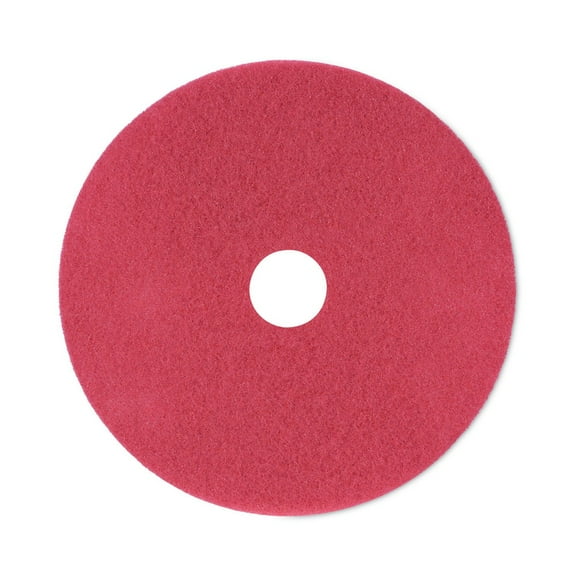 Boardwalk BWK4021RED 21 in. Diameter Buffing Floor Pads - Red (5/Carton)