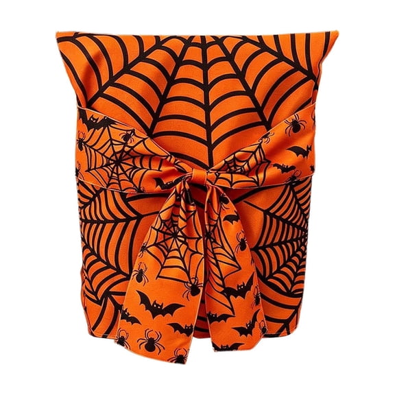 Halloween Chair Cover Happy Halloween Chair Covers Chair Back Covers Chair Slipcovers for Home Dining Room Kitchen Halloween Party