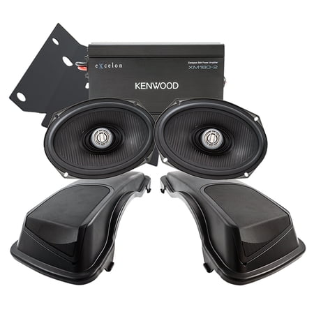 New Kenwood P-HD2RRG-98 Rear Audio Package for 1998-2013 Harley Davidson Road Glide