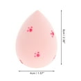 thumbnail image 2 of Unique Bargains 1 Pc Cat Paw Face Makeup Sponge for Bedrooms Pink Hydrophilic Polyurethane, 2 of 5