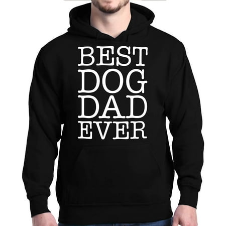 Shop4Ever Men's Best Dog Dad Ever Father's Day Hooded Sweatshirt