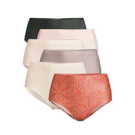 Yummie by Heather Thomson Women's Seamless Bonded Brief Panties, 6 Pack