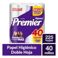 thumbnail image 1 of Papel higiénico Premier 40 rollos de 225 hojas dobles c/u, 1 of 4
