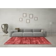 thumbnail image 3 of Ahgly Company Indoor Square Oriental Red Industrial Area Rugs, 3' Square, 3 of 4