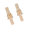 thumbnail image 1 of Premium Brass Bulkhead Coupling Adapters (6mm) - Durable Pipe Connectors for CNC, Lathe & Construction Applications, 1 of 5