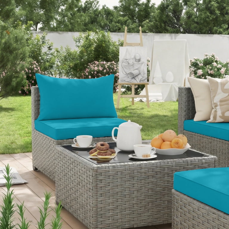 Ebello 7-Piece Modular Conversation Set, Outdoor Patio Sectional